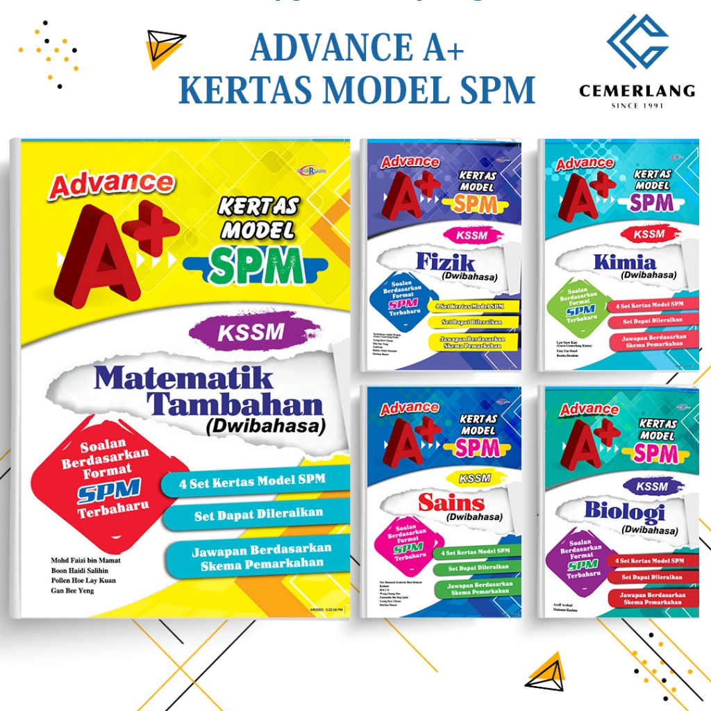 Advance A+ SPM ( 12 Subjek ) - Secondary / Sekolah Menengah | Shopee ...