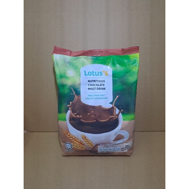 NUTRITIOUS CHOCOLATE MALT DRINK 2KG(LOTUS) Shopee Malaysia