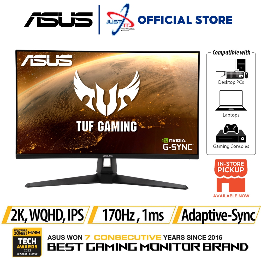 ASUS TUF GAMING VG27AQ1A 27" IPS WQHD 170HZ HDR10 1MS GSYNC COMPATIBLE