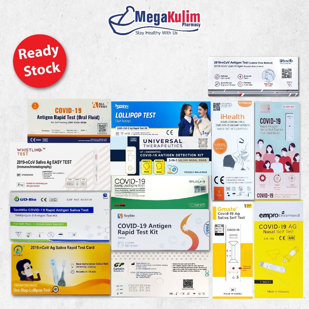 Covid19 Self Test Kit (Gmate / Newgene / Salixium / Alltest / ProDetect / VChek / CasEnvision