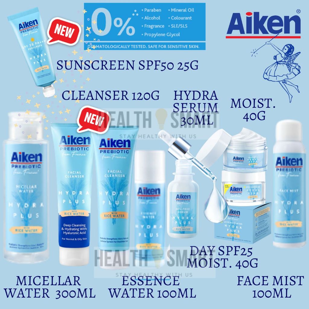 AIKEN Prebiotic Series Hydra Plus Cleanser/ Essence Water Toner