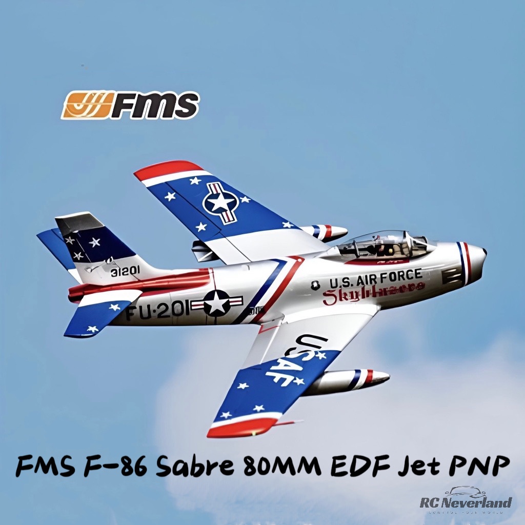 FMS F86 Sabre 80mm EDF Jet PNP 6S RC Airplane Airplane Aircraft fixed