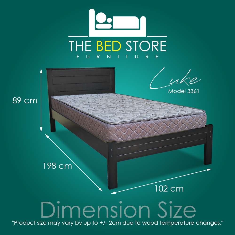 TBS PROMO Single Bed / Super Single Bed Solid Wood / Katil Bujang