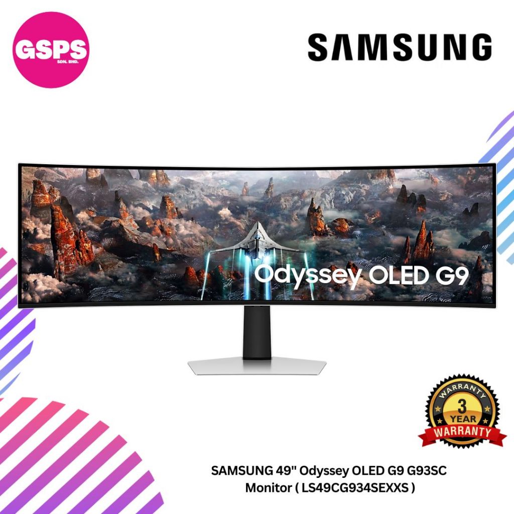 SAMSUNG 49" Odyssey OLED G9 G93SC Monitor ( LS49CG934SEXXS ) | Shopee ...