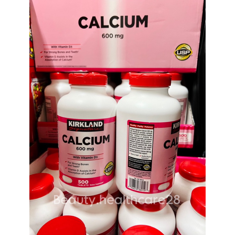 Kirkland Signature Calcium 600mg with Vitamin D3 ( 500 Tablets ) Shopee Malaysia