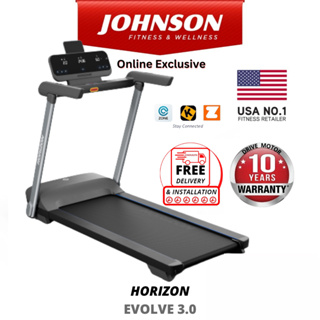 Johnson Fitness Horizon Evolve 3.0 Treadmill [10 Years Warranty On Drive  Motor]