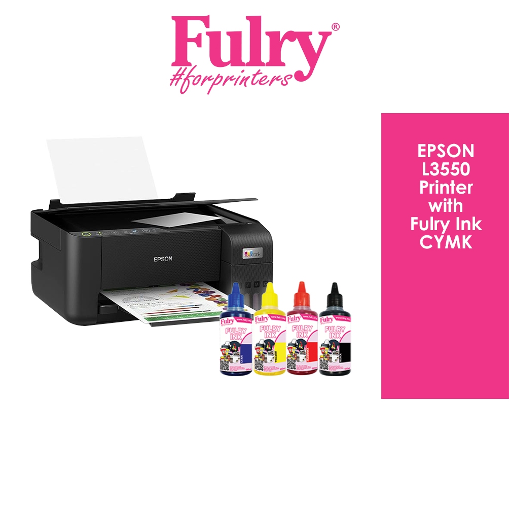 Epson L3550 Printer With Fulry Ink Art Pigment | Shopee Malaysia