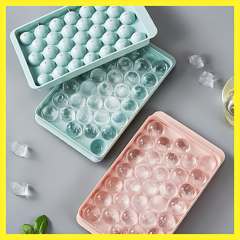 33 Holes Ice Ball Tray Ice Tray Ice Cube Maker Round Ice Mould Baby ...