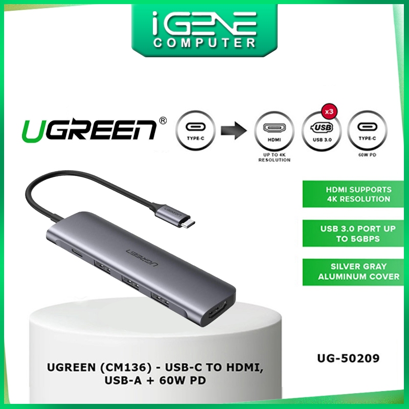 Ugreen 50209 Usb C 5 In 1 Multifunctional Adapter Shopee Malaysia 0229