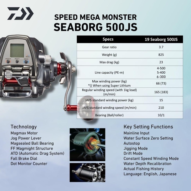 ダイワ SEABORG 500JS （ダイワ シーボーグ500JS フィッシング） 