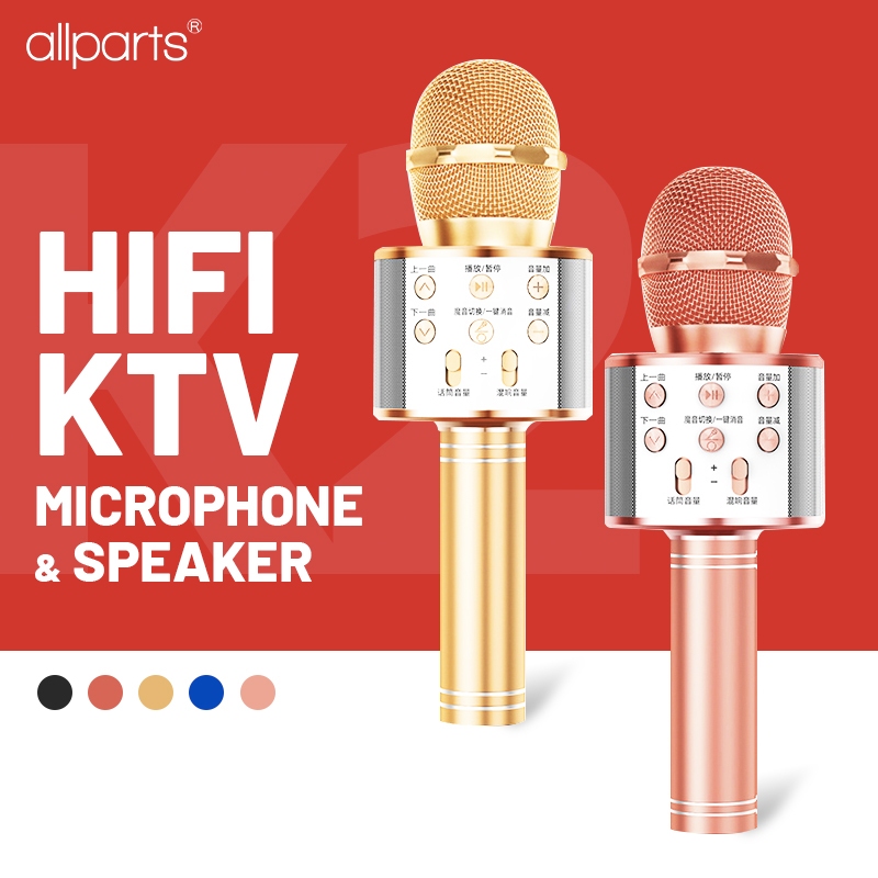 Wireless karaoke microphone Bluetooth Micro 3D bass Karaoke Home KTV For  Music Player Singing microfono Mic microphone for sing