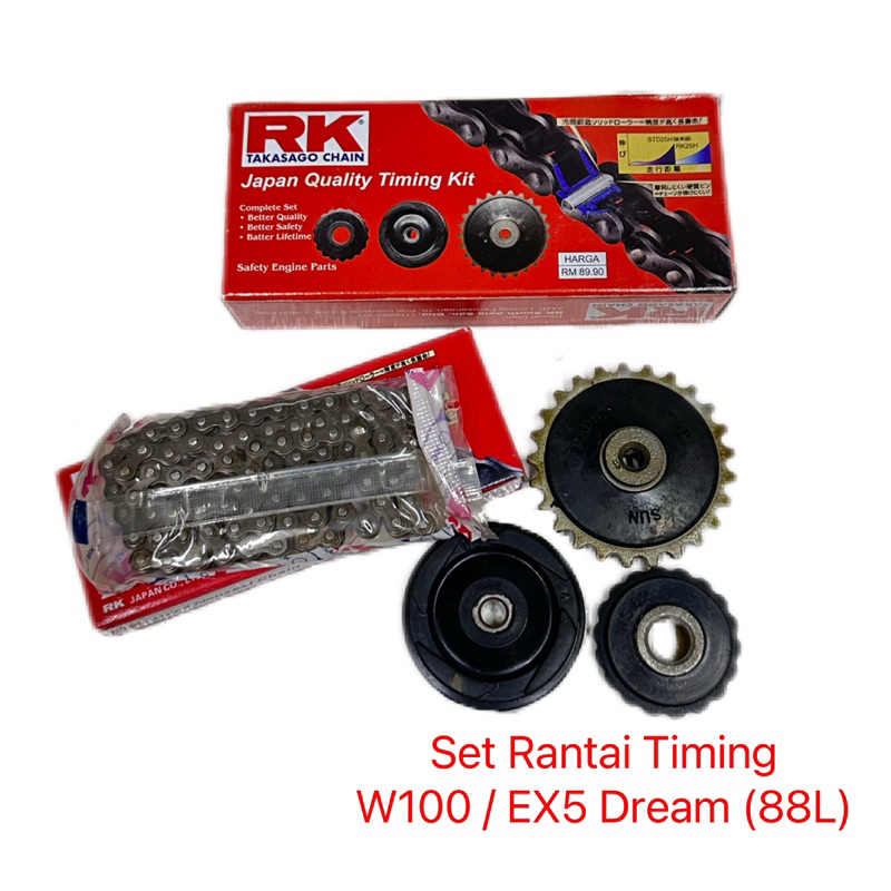 Honda EX5 Dream Wave100 EX5 Class Timing chain Set Jenama RK TAKASAGO ...