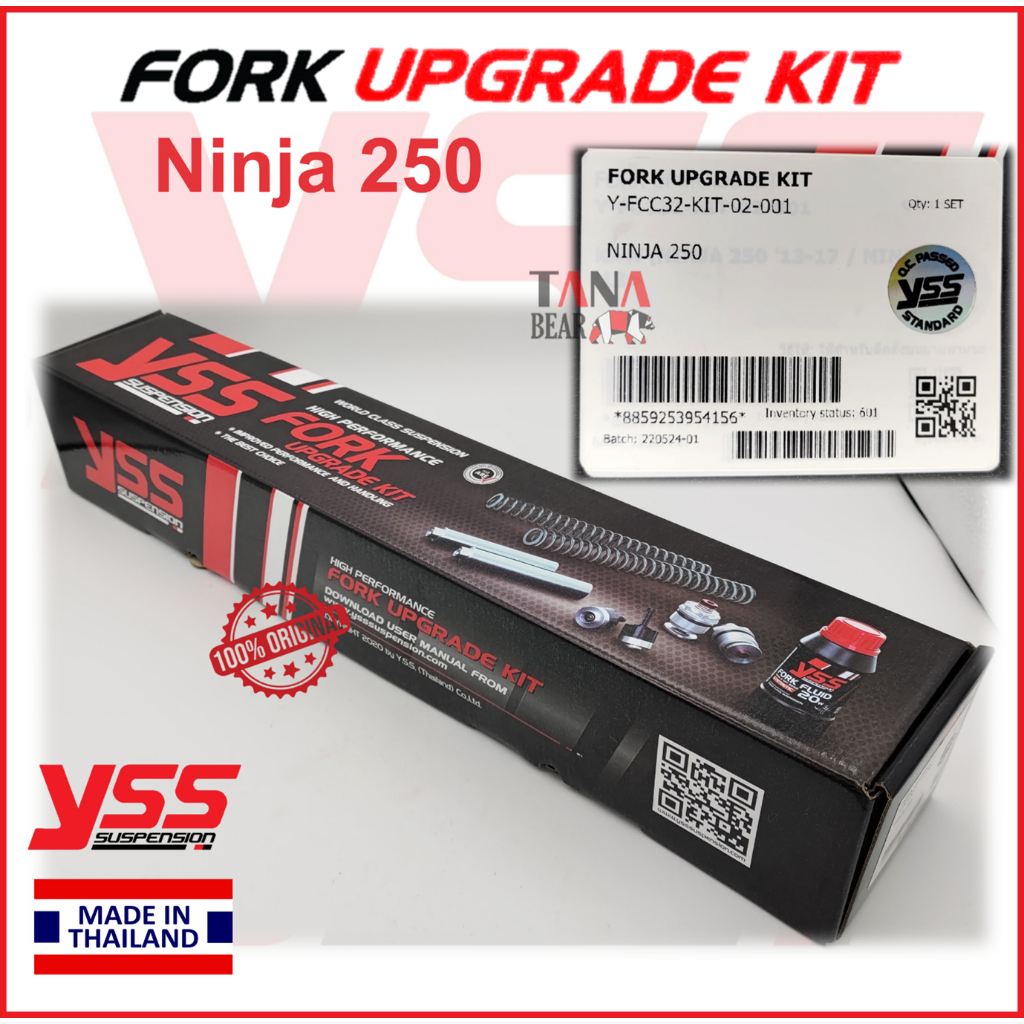 パーツ YSS FORK UPGRADE KIT Ninja 250SL KAWASAKI NINJA 250SL '15
