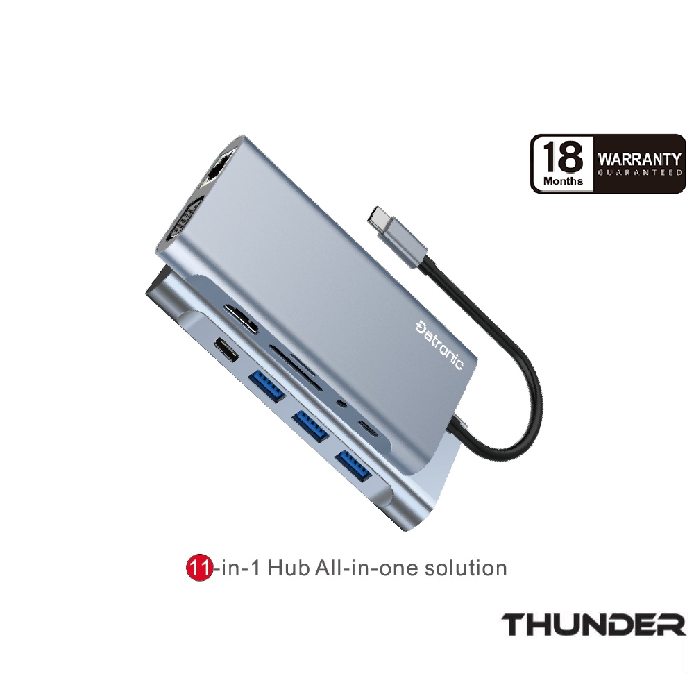 Datronic 11-In-1 USB-C to 4K HDMI Multiport with USB3.0 PD100w | For ...