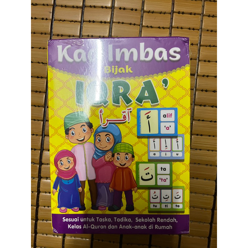 Kad Imbas Iqra dan Basic Huruf Hijaiyah Jawi Flash Card Mind to Mind🔥A⬆