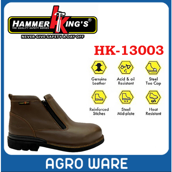 Hammer King Safety Shoes HK 13003 Steel Toe Cap Steel Mid Plate sole SIRIM APPROVED Shopee