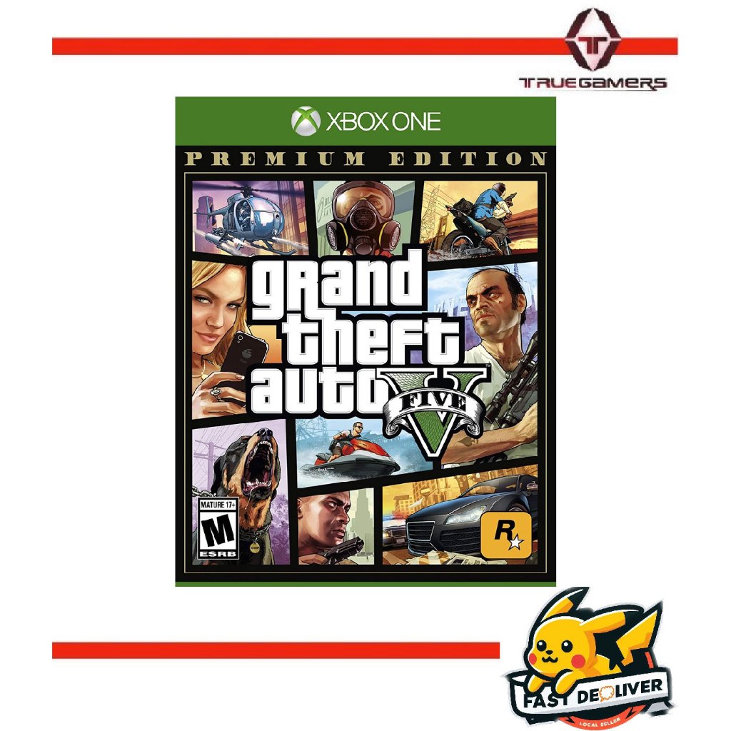 XBox One Grand Theft Auto V GTA V Premium Edition - English | Shopee