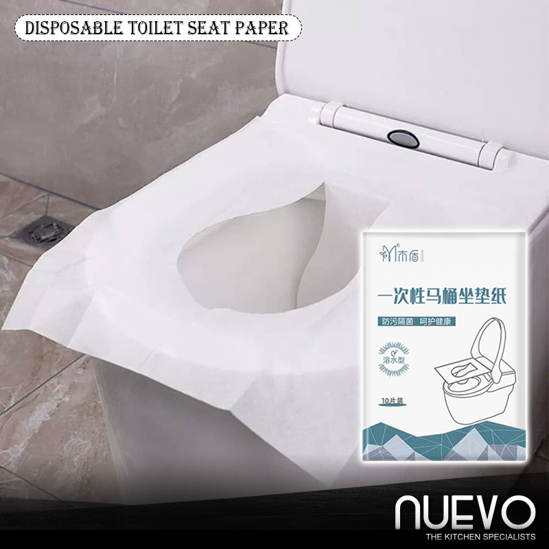 Pack Of 3 Disposable Toilet Seat Paper Cover Travel Pack - 30 Sheets, Water-Soluble, Anti - View #9