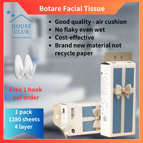 Botare SUPER BALOI Facial Tissue Soft pack baby Tissue Paper 4-ply air ...