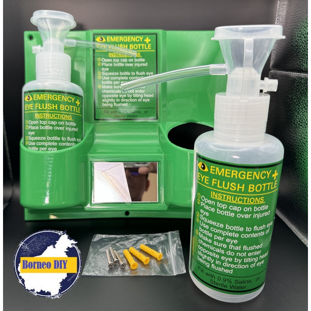 Eye Wash Bottle Station Rinse Eye Washer Eye Flusher Laboratory Wall