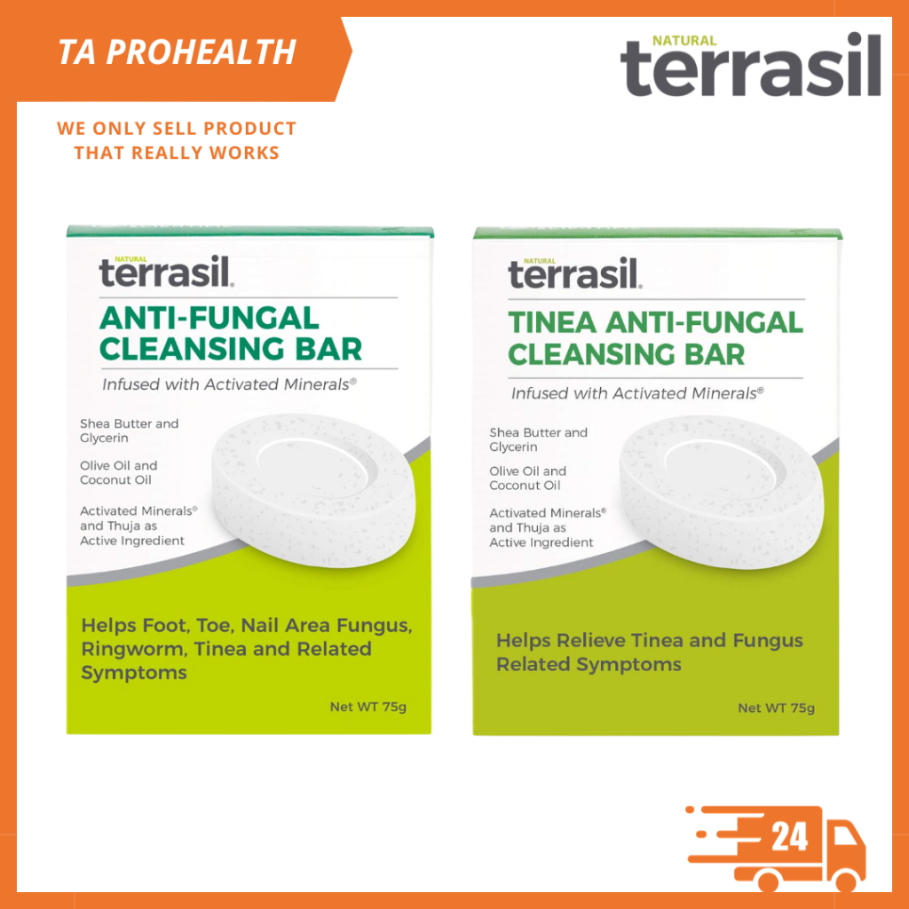 Terrasil AntiFungal Medicated Cleansing Bar 75g / Tinea AntiFungal Cleansing Bar for Tinea