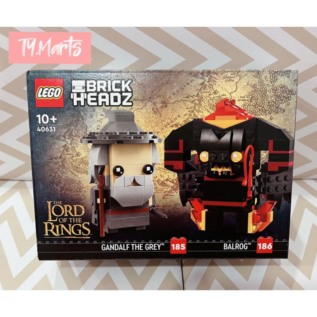 LEGO BRICK HEADZ GANDALF THE GREY & BALROG (40631) THE LORD OF THE ...