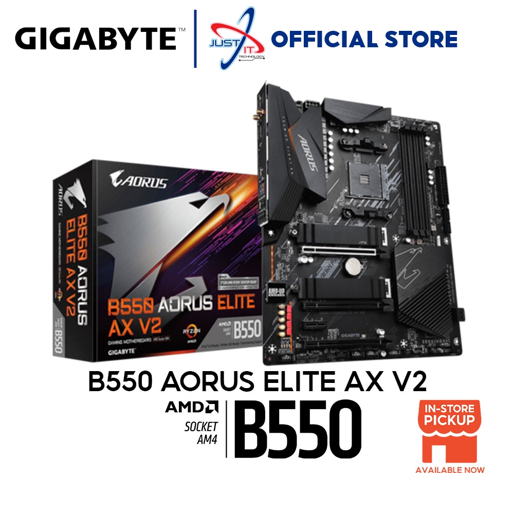 GIGABYTE AORUS B550 AORUS ELITE AX V2 AM4 GAMING MOTHERBOARD COMBO