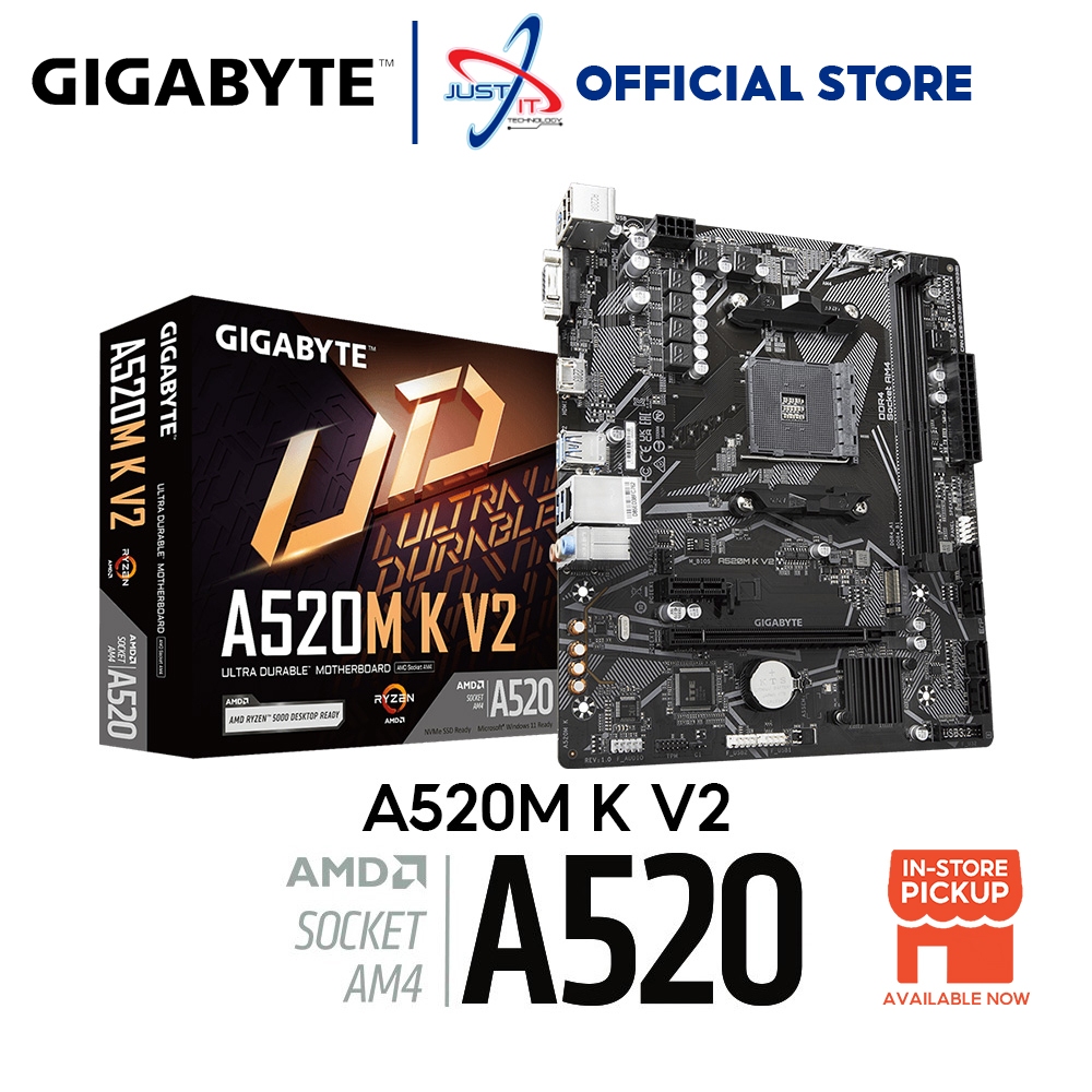 GIGABYTE A520M K V2 AM4 MOTHERBOARD COMBO DEAL 3000G / 3200G / RYZEN 5