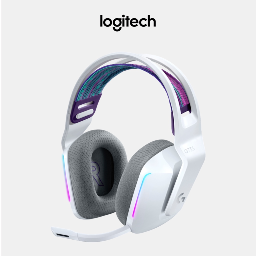 Logitech G733 UltraLightweight, Wireless Gaming Headset White Shopee