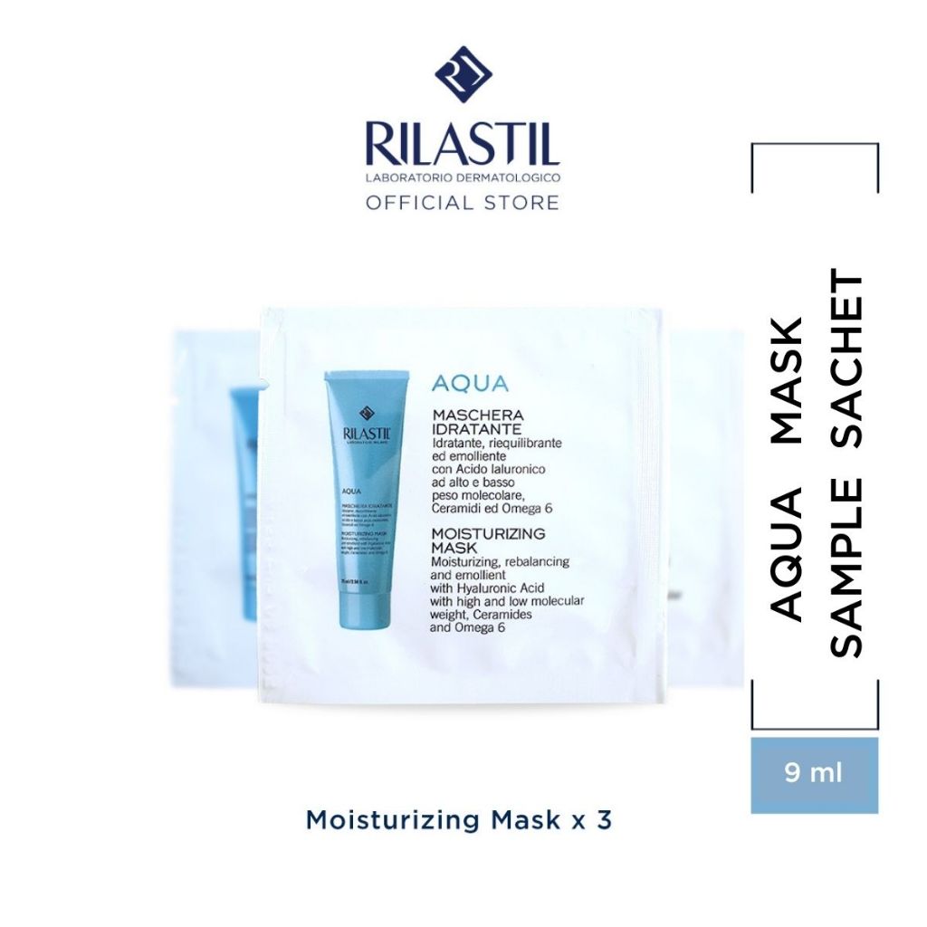 Rilastil Aqua Mposturizing Mask Sample Sachet (3 Pcs x 3ml) | Shopee ...