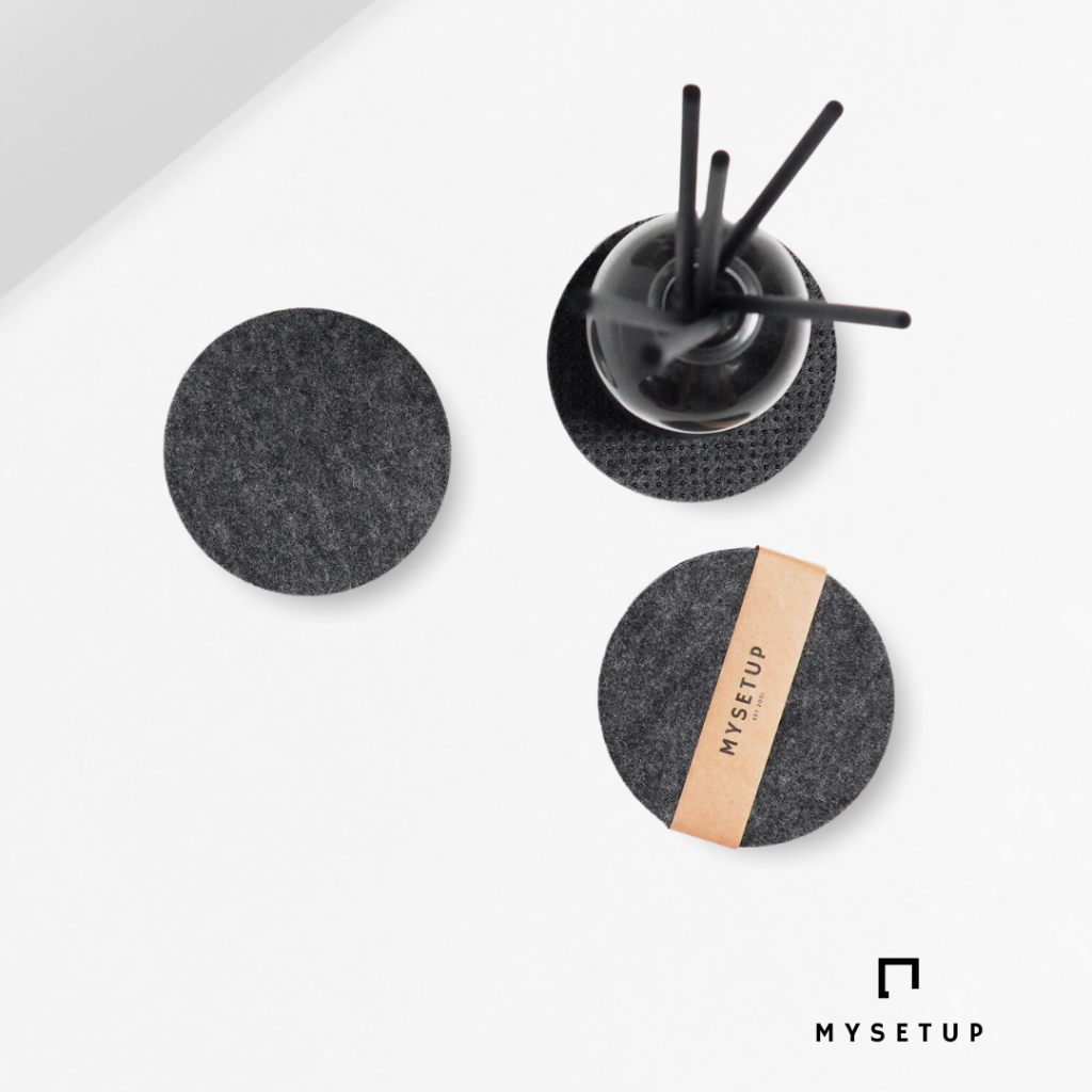 MYSETUP Antislip Wool Felt Coaster (4 pcs) Shopee Malaysia