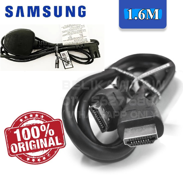 Samsung HDMI Cable AC Cord Original Samsung 1.6 Meter Full HD Shopee