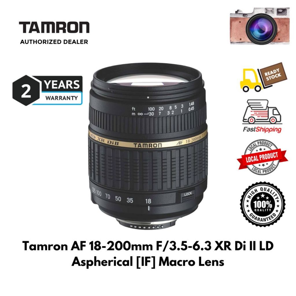 Tamron AF 18-200mm F/3.5-6.3 XR Di II LD Aspherical [IF] Macro Lens  100%Original NIKON / SONY