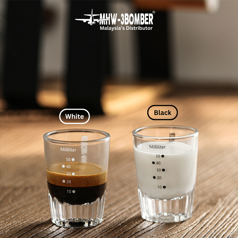MHW3BOMBER Round Heavy Espresso Coffee Shot Glasses, 50ml Shopee