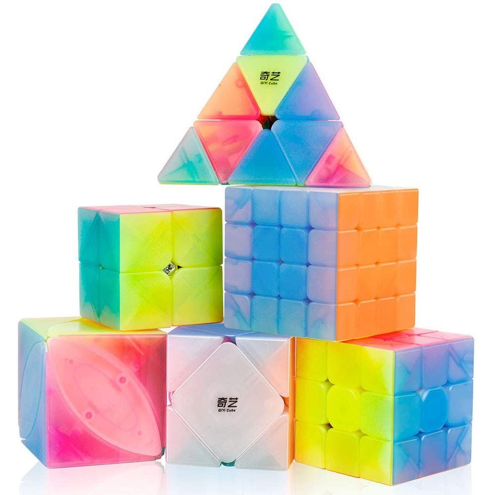 Qiyi Cube Warrior W Jelly Candy Color Edition Speed Magic Cube | Shopee ...