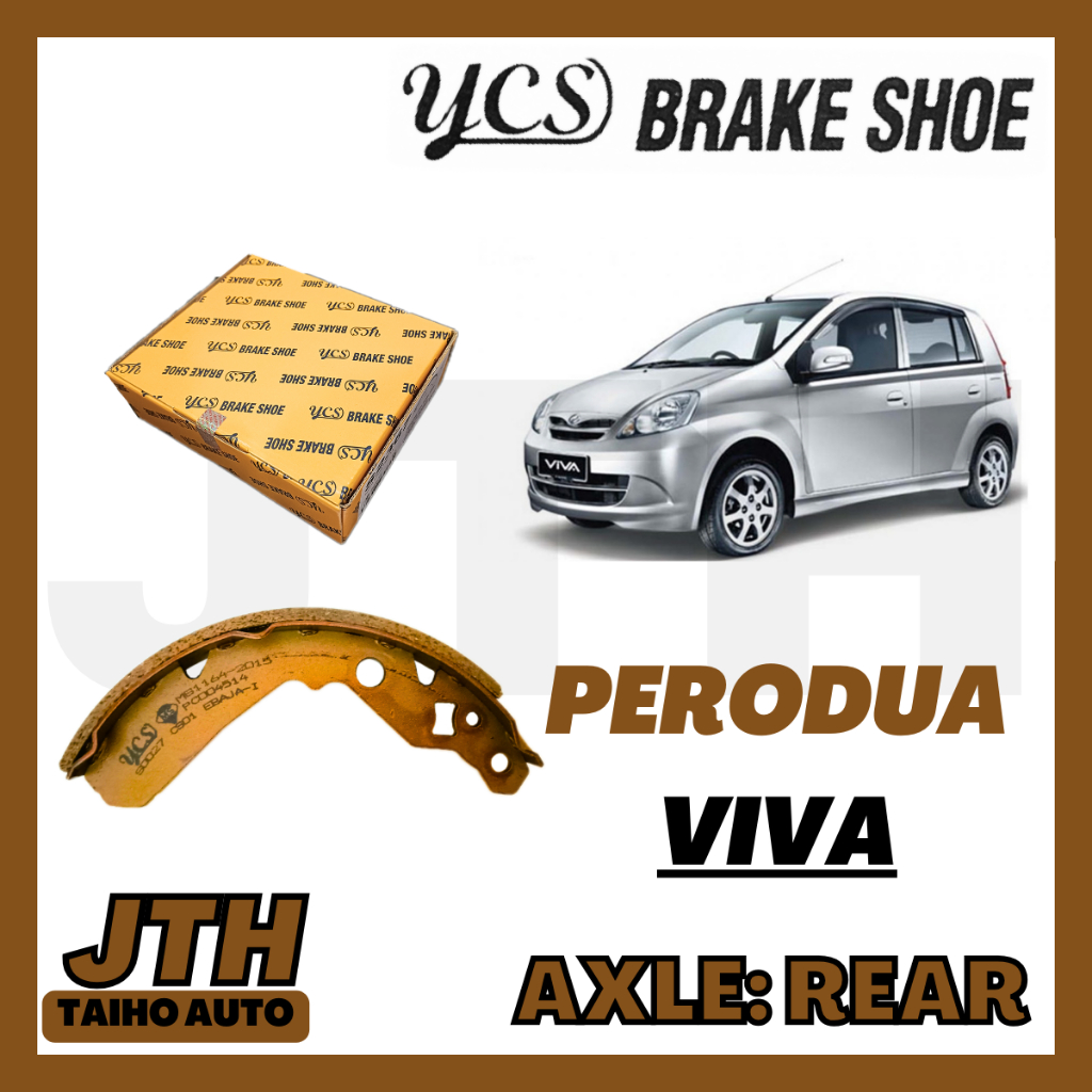 TAIHOAUTO YCS Rear Brake Shoe Perodua Viva Ceramic Disc Break Pad