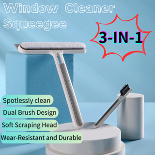 1pc 3 In 1 Multi Purpose Glass Cleaning Brush With Handle Magic Window  Cleaning Brush Squeegee For Window Glass Shower Door Car Windshield, Free  Shipping For New Users