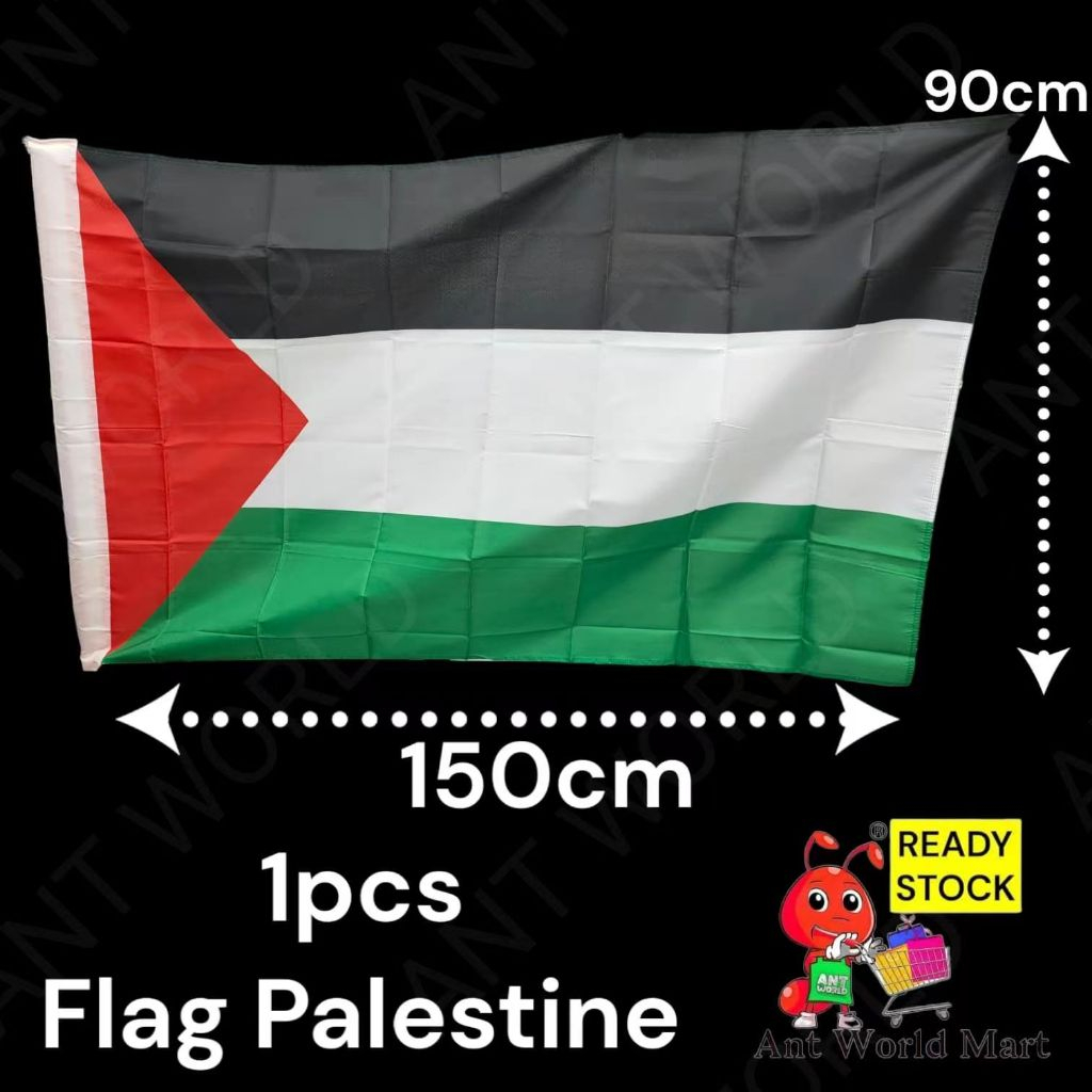 150 X 90cm Palestine Palestinian Flag Large Polyester Freedom Gaza