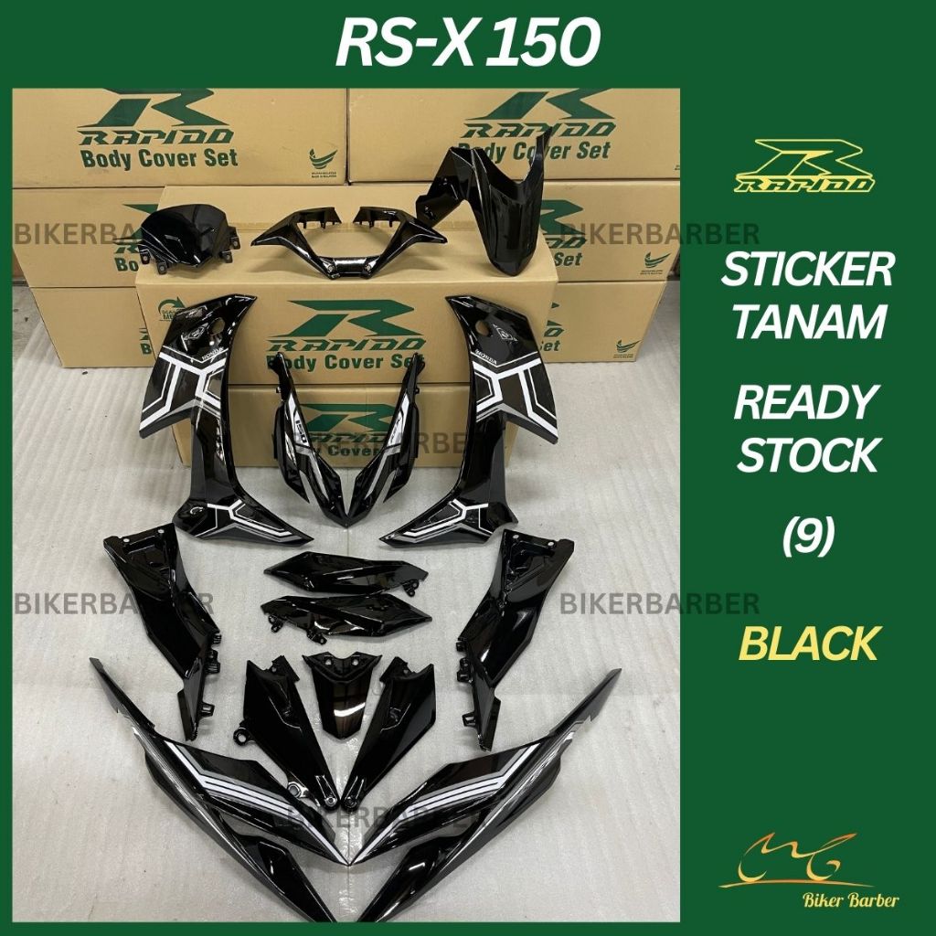 Rapido Cover Set Honda Rs X Rsx 150 9 Body Coverset Sticker Tanam