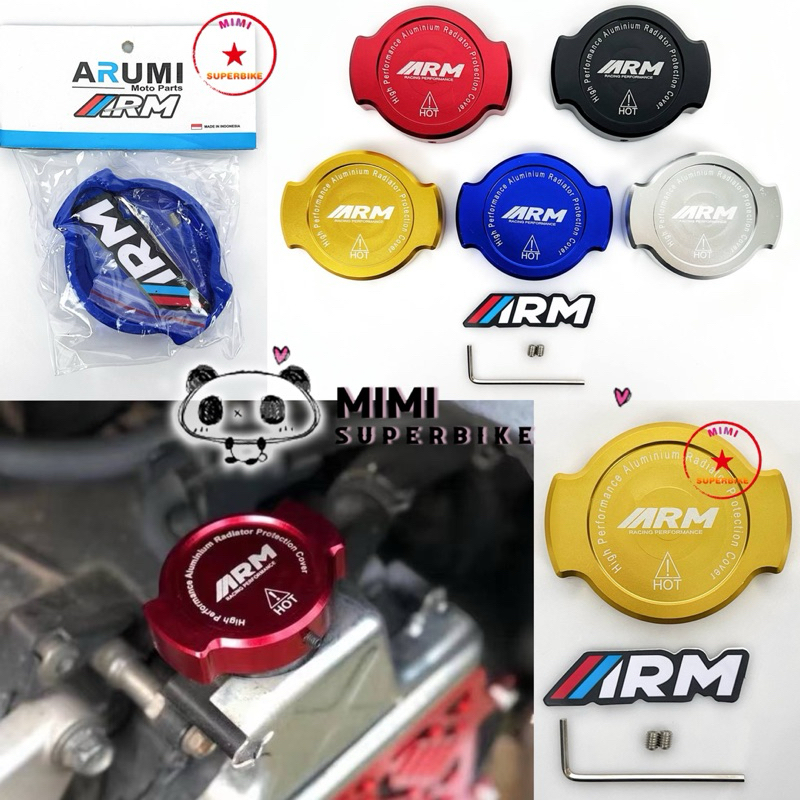 ORI ARUMI RADIATOR CAP ALLOY FOR ALL SCOOTER YAMAHA HONDA NMAX155 ...