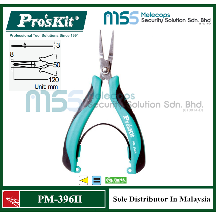 Pro'skit PM-396H Stainless Flat Nose Plier (120mm) | Shopee Malaysia