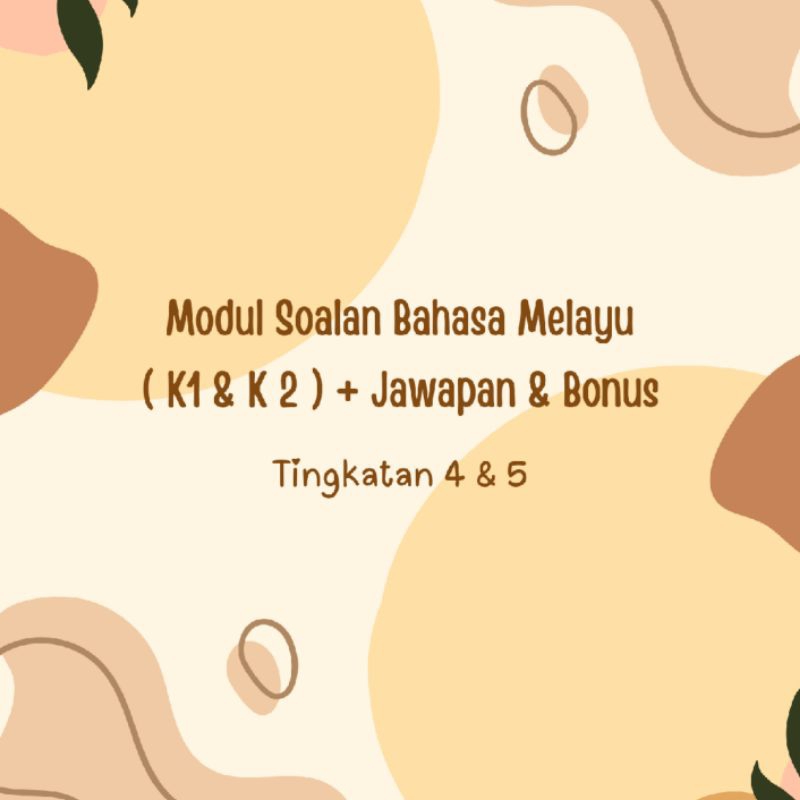 Modul Soalan Bahasa Melayu Tingkatan 4 & 5 | KSSM | + Jawapan & Free ...