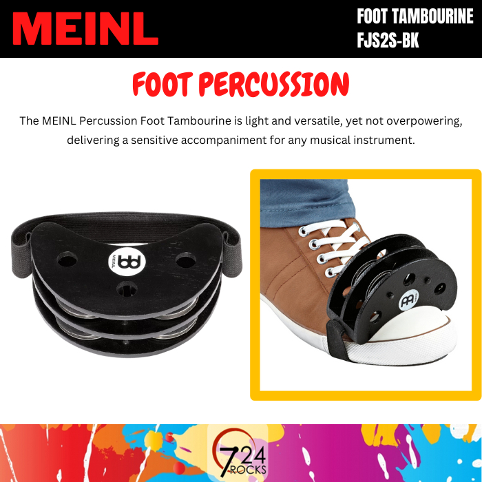 Meinl percussion Meinl Foot Percussion Foot Tambourine FJS2SBK meinl