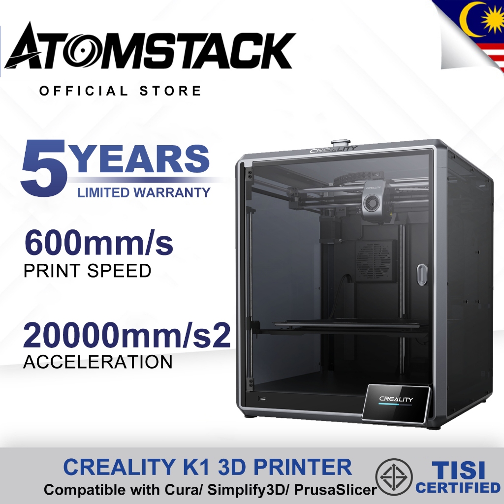5-Year-Warranty Creality K1 3D Printer 600mm/s High Speed with 4.3 ...