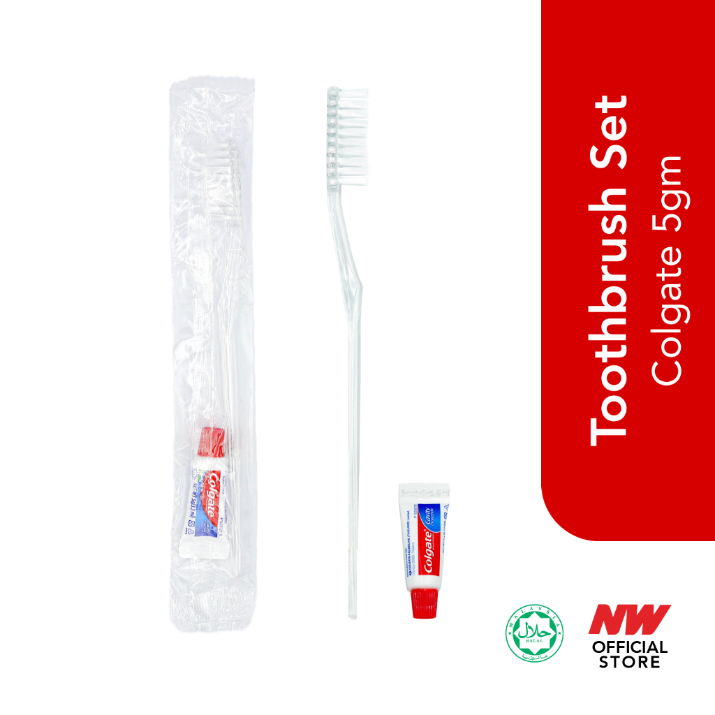 Colgate 5gm-100 set Toothpaste with Toothbrush set for travel use ...