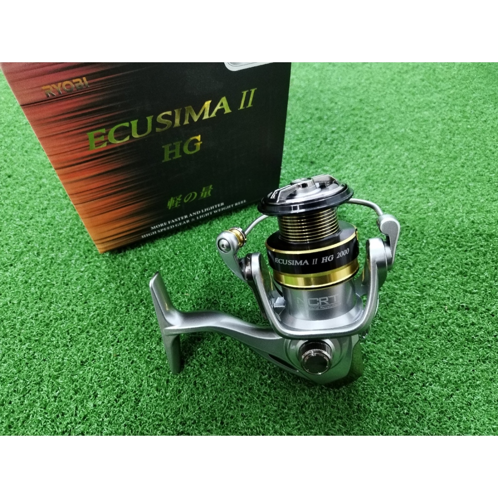 Ryobi Ecusima II HG 2000 Spinning Reel Designed & Engineered In Japan ...