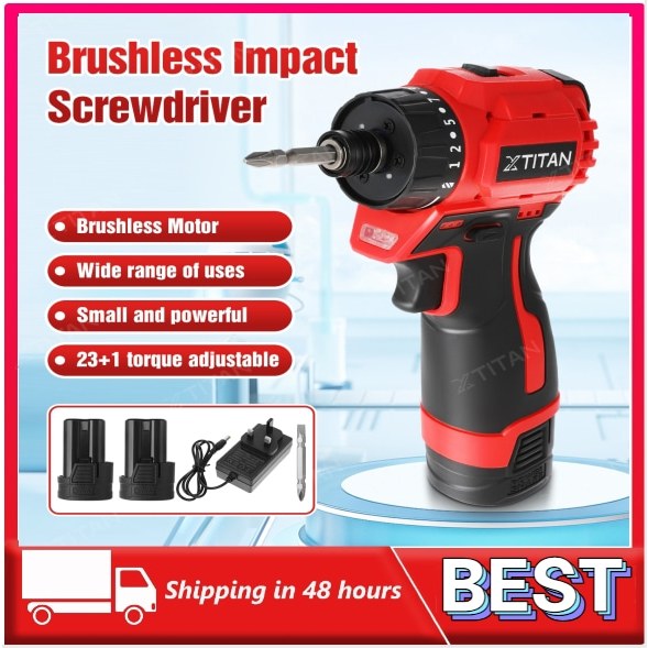 【NEW】XTITAN 16.8V 150nm Brushless ScrewDriver Cordless Drill Electric ...