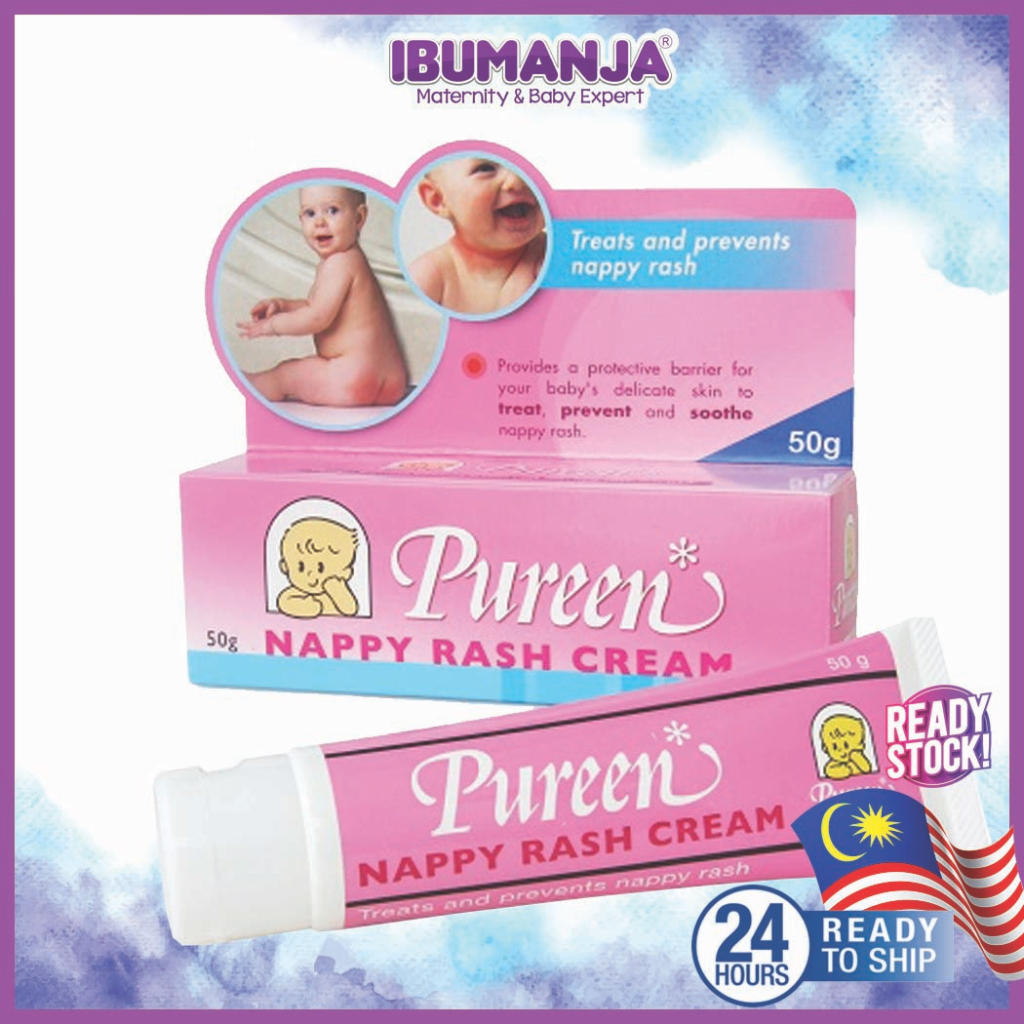 PUREEN NAPPY RASH CREAM /KRIM RUAM BAYI /NAPPY RASH /NAPPY REDNESS