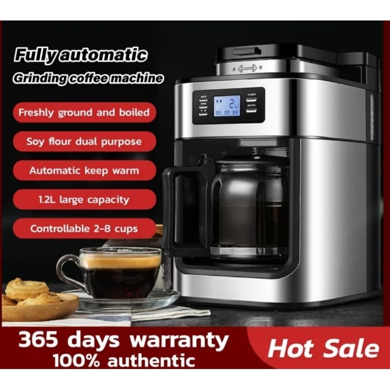 ZZUOM Coffee Machine Automatic Starbucks American drip coffee pot 1.2L