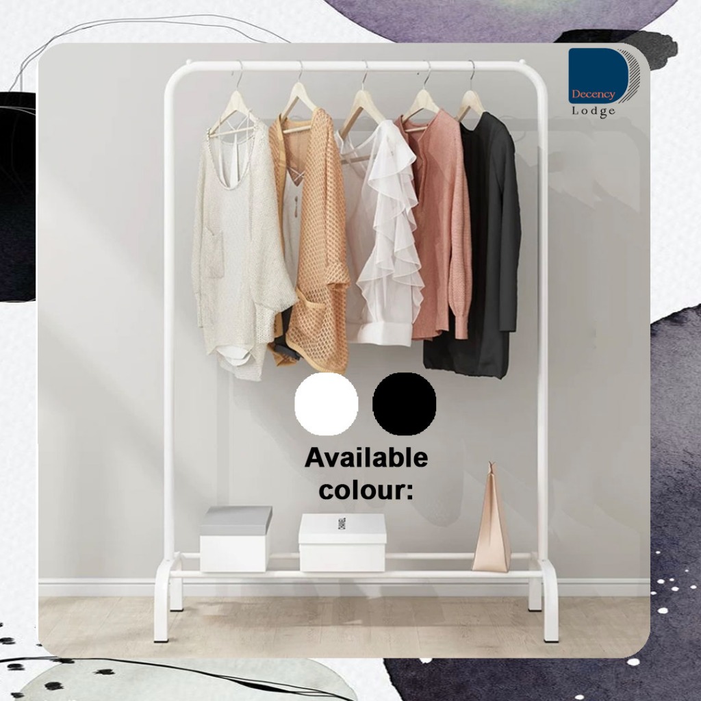 CLOTHES RACK WHITE 99X152 CM CLOTHES HANGER RAK BAJU RACK RAK PAKAIAN